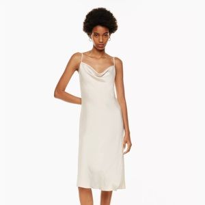 🌟 Aritzia Cowl Neck Silk Dress